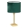 Argon 8106 - Table lamp ABBANO 1xE27/15W/230V brass/green