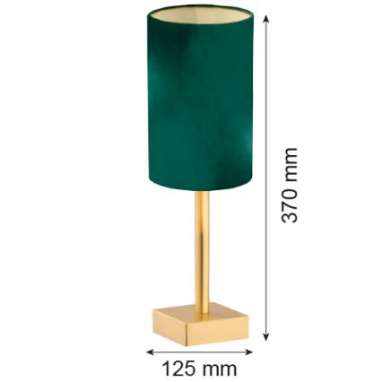 Argon 8108 - Table lamp ABRUZZO 1xE14/7W/230V brass/green