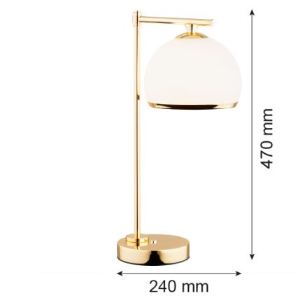Argon 8120 -  Table lamp MARBELLA 1xE27/15W/230V brass