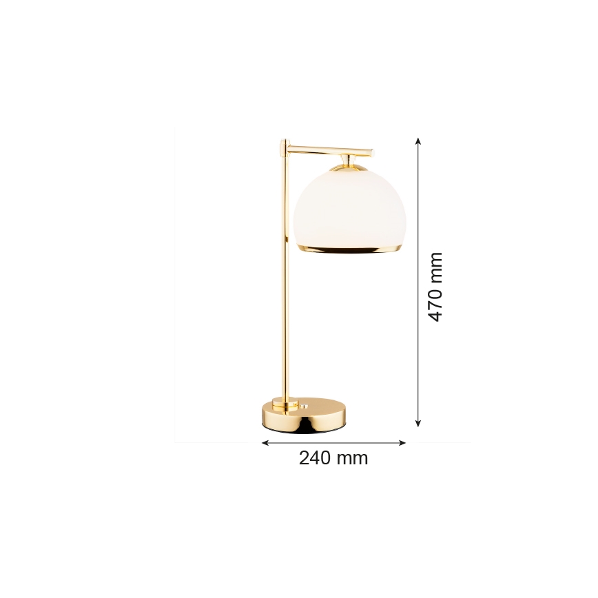 Argon 8120 -  Table lamp MARBELLA 1xE27/15W/230V brass