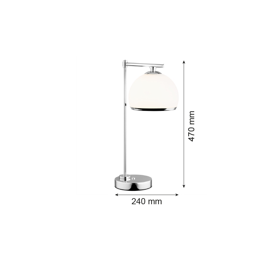 Argon 8121 -  Table lamp MARBELLA 1xE27/15W/230V shiny chrome