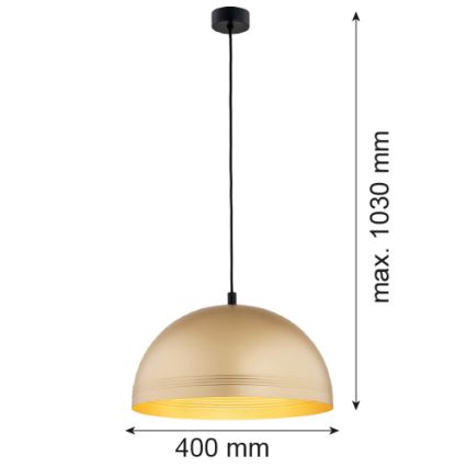 Argon 8245 - Chandelier on a string BONITA 1xE27/15W/230V gold