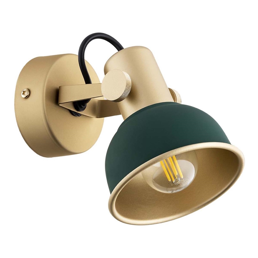 Argon 8247 - Spotlight LENORA 1xE14/7W/230V gold/green