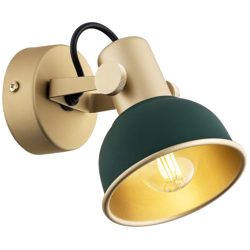 Argon 8247 - Spotlight LENORA 1xE14/7W/230V gold/green