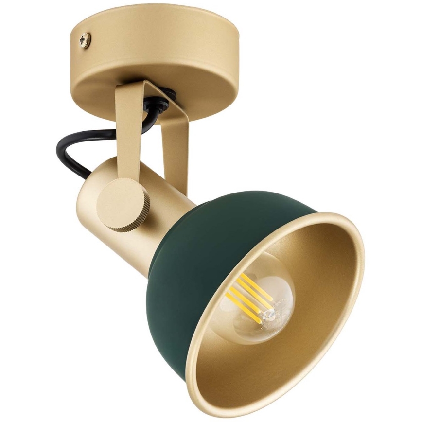 Argon 8247 - Spotlight LENORA 1xE14/7W/230V gold/green