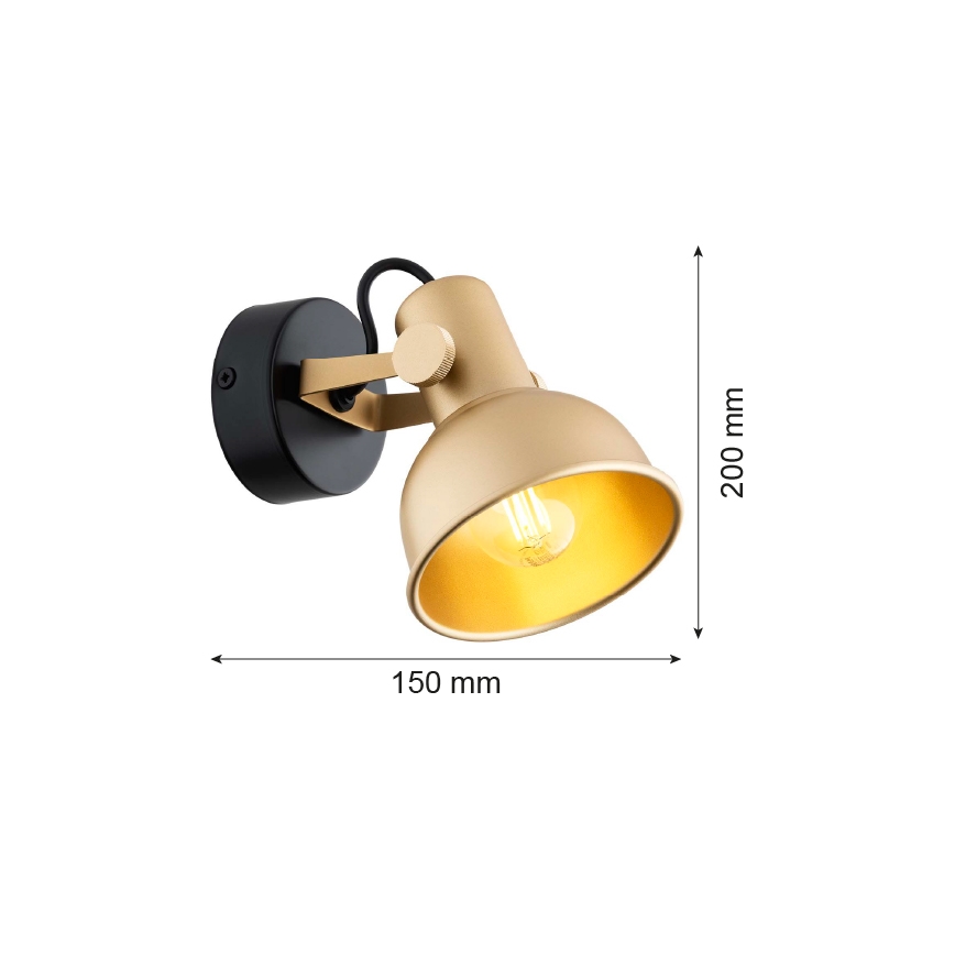 Argon 8248 - Spotlight LENORA 1xE14/7W/230V gold/black