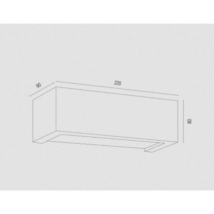 Argon 8249 - Wall light CASERTA 1xE27/15W/230V 22 cm