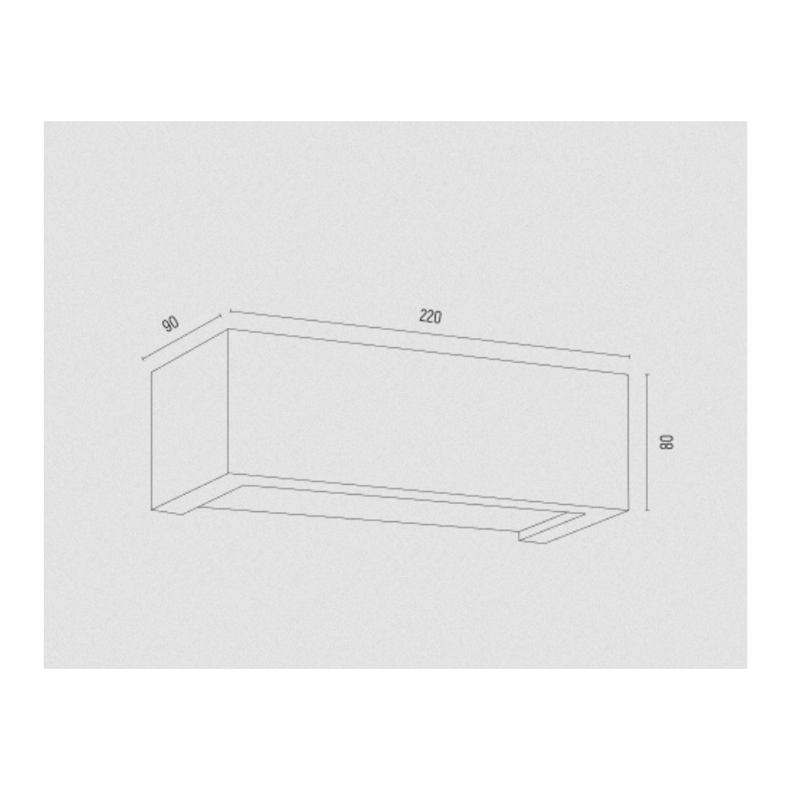 Argon 8249 - Wall light CASERTA 1xE27/15W/230V 22 cm