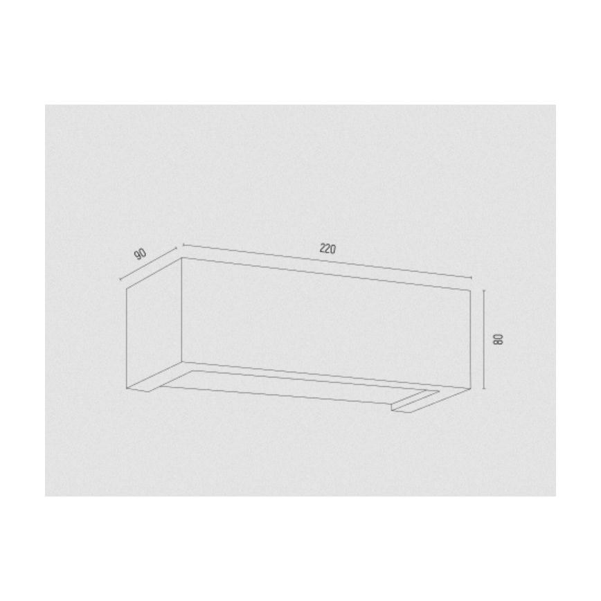 Argon 8251 - Wall light CASERTA 1xE27/15W/230V 22 cm
