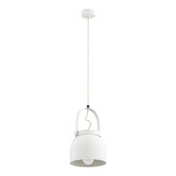 Argon 8280 - Chandelier on a string LOGAN 1xE27/15W/230V d. 20 cm white