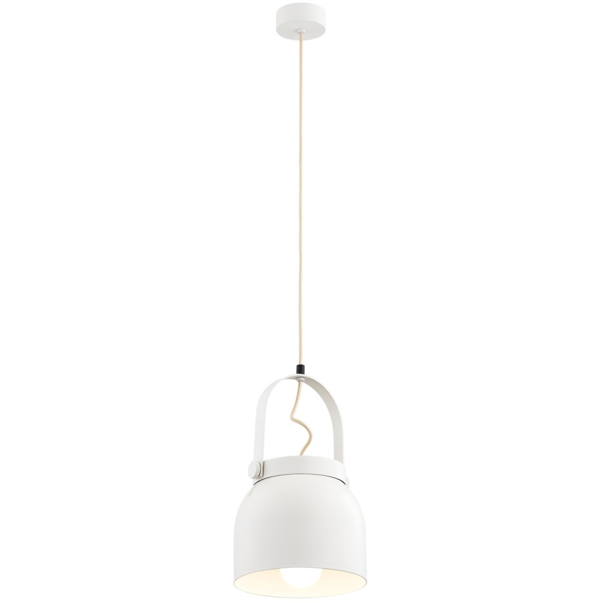 Argon 8280 - Chandelier on a string LOGAN 1xE27/15W/230V d. 20 cm white
