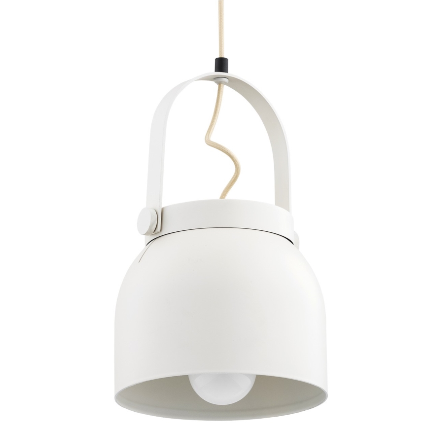 Argon 8280 - Chandelier on a string LOGAN 1xE27/15W/230V d. 20 cm white