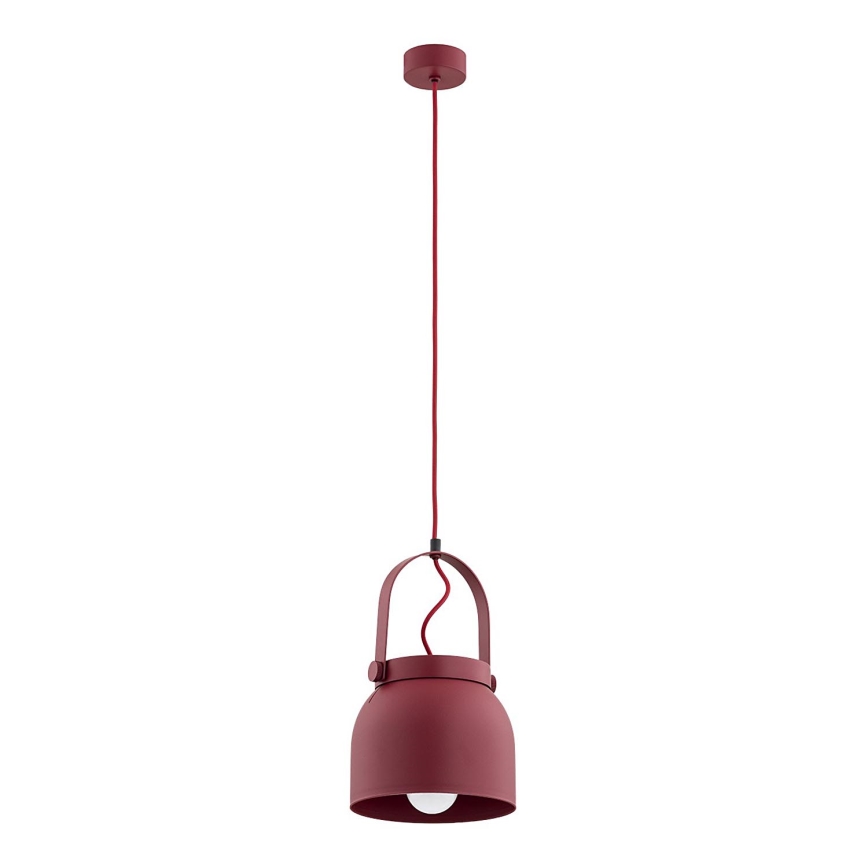 Argon 8282 - Chandelier on a string LOGAN 1xE27/15W/230V d. 20 cm red