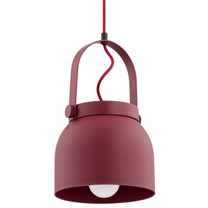 Argon 8282 - Chandelier on a string LOGAN 1xE27/15W/230V d. 20 cm red