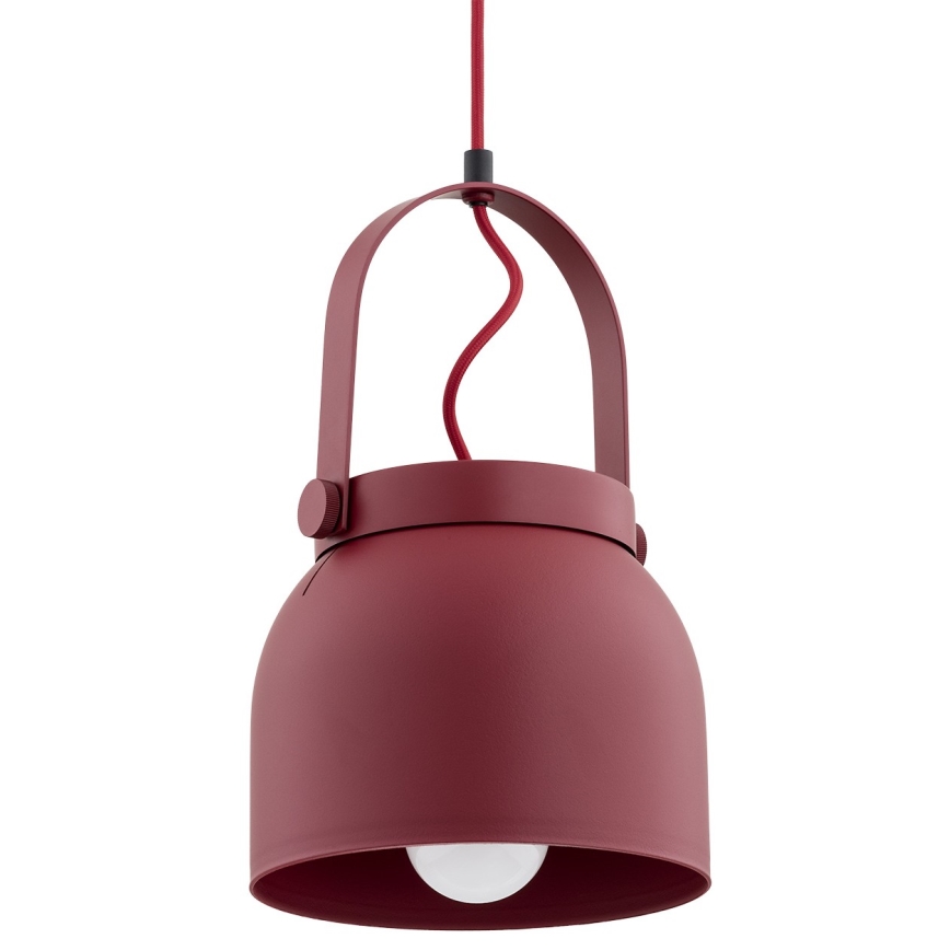 Argon 8282 - Chandelier on a string LOGAN 1xE27/15W/230V d. 20 cm red