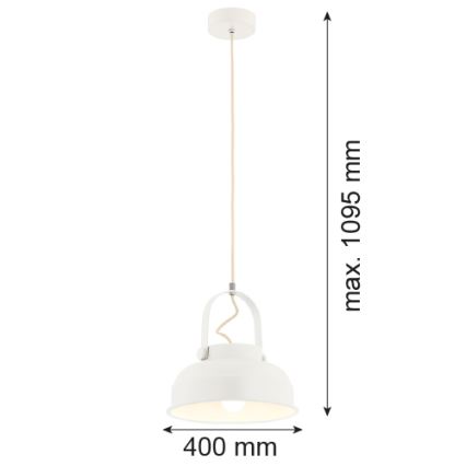 Argon 8284 - Chandelier on a string DAKOTA 1xE27/15W/230V white
