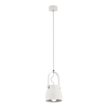 Argon 8290 - Chandelier on a string LOGAN 1xE27/15W/230V d. 14 cm white