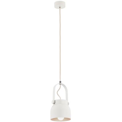 Argon 8290 - Chandelier on a string LOGAN 1xE27/15W/230V d. 14 cm white