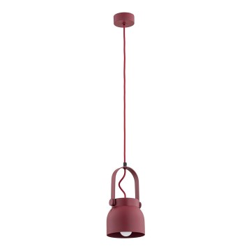 Argon 8292 - Chandelier on a string LOGAN 1xE27/15W/230V d. 14 cm red