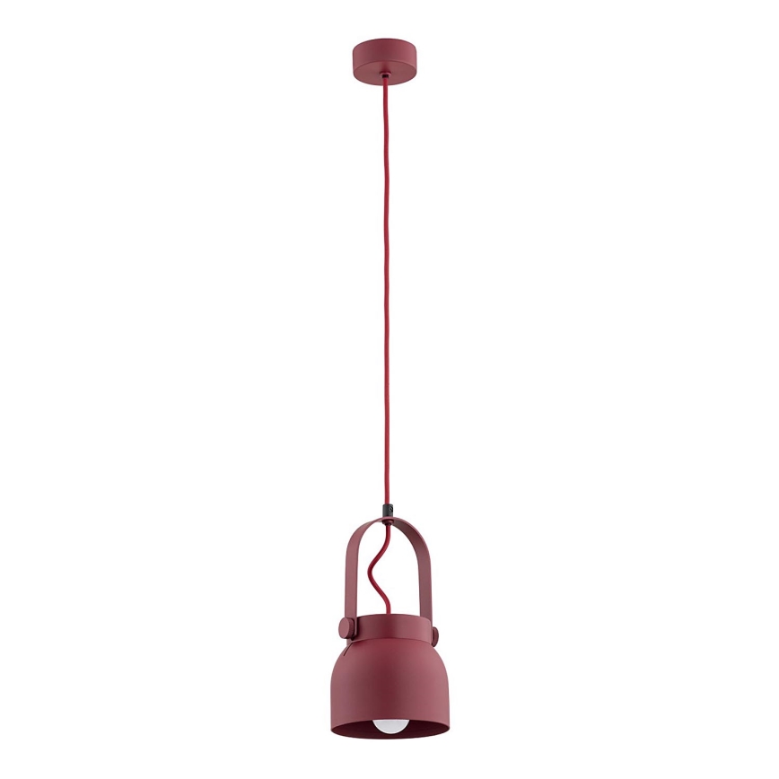 Argon 8292 - Chandelier on a string LOGAN 1xE27/15W/230V d. 14 cm red