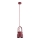 Argon 8292 - Chandelier on a string LOGAN 1xE27/15W/230V d. 14 cm red