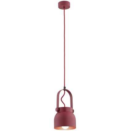 Argon 8292 - Chandelier on a string LOGAN 1xE27/15W/230V d. 14 cm red