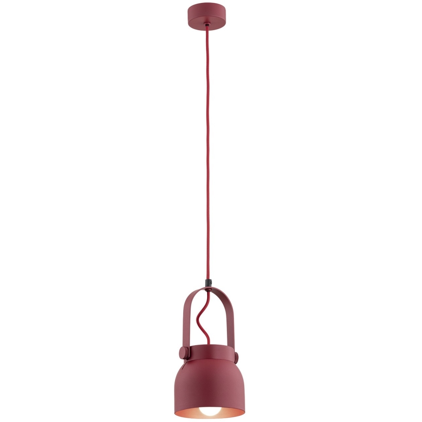 Argon 8292 - Chandelier on a string LOGAN 1xE27/15W/230V d. 14 cm red