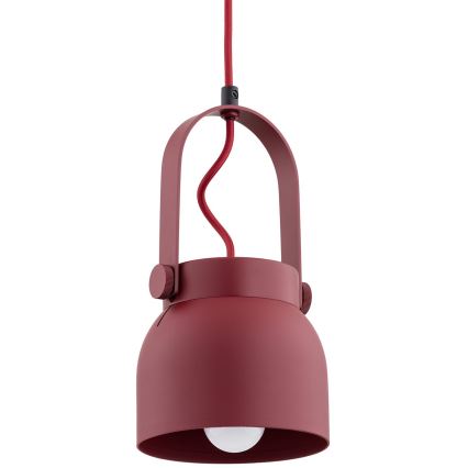 Argon 8292 - Chandelier on a string LOGAN 1xE27/15W/230V d. 14 cm red