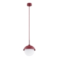 Argon 8296 - Chandelier on a string CAPPELLO 1xE27/15W/230V red