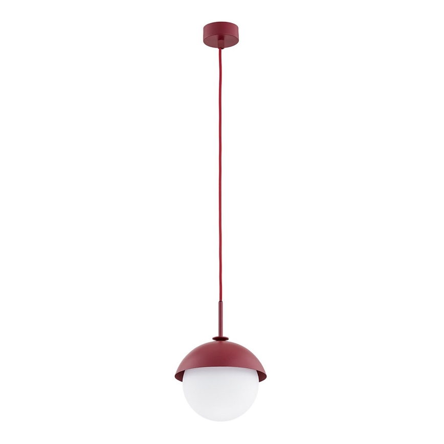 Argon 8296 - Chandelier on a string CAPPELLO 1xE27/15W/230V red