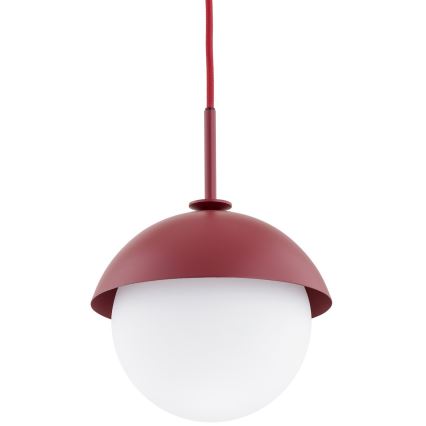 Argon 8296 - Chandelier on a string CAPPELLO 1xE27/15W/230V red
