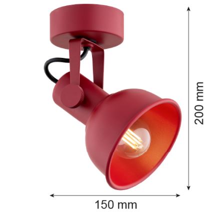 Argon 8298 - Spotlight LENORA 1xE14/7W/230V red