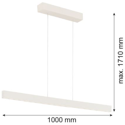 Argon 8302 - LED Chandelier on a string BALANS LED/35W/230V 3000K creamy