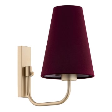 Argon 8313 - Wall lamp SAFIANO 1xE27/15W/230V burgundy