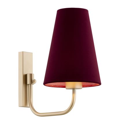 Argon 8313 - Wall lamp SAFIANO 1xE27/15W/230V burgundy