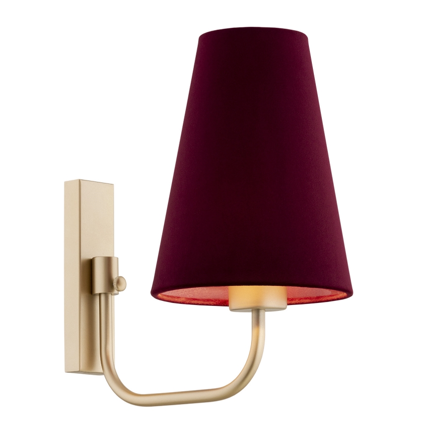Argon 8313 - Wall lamp SAFIANO 1xE27/15W/230V burgundy