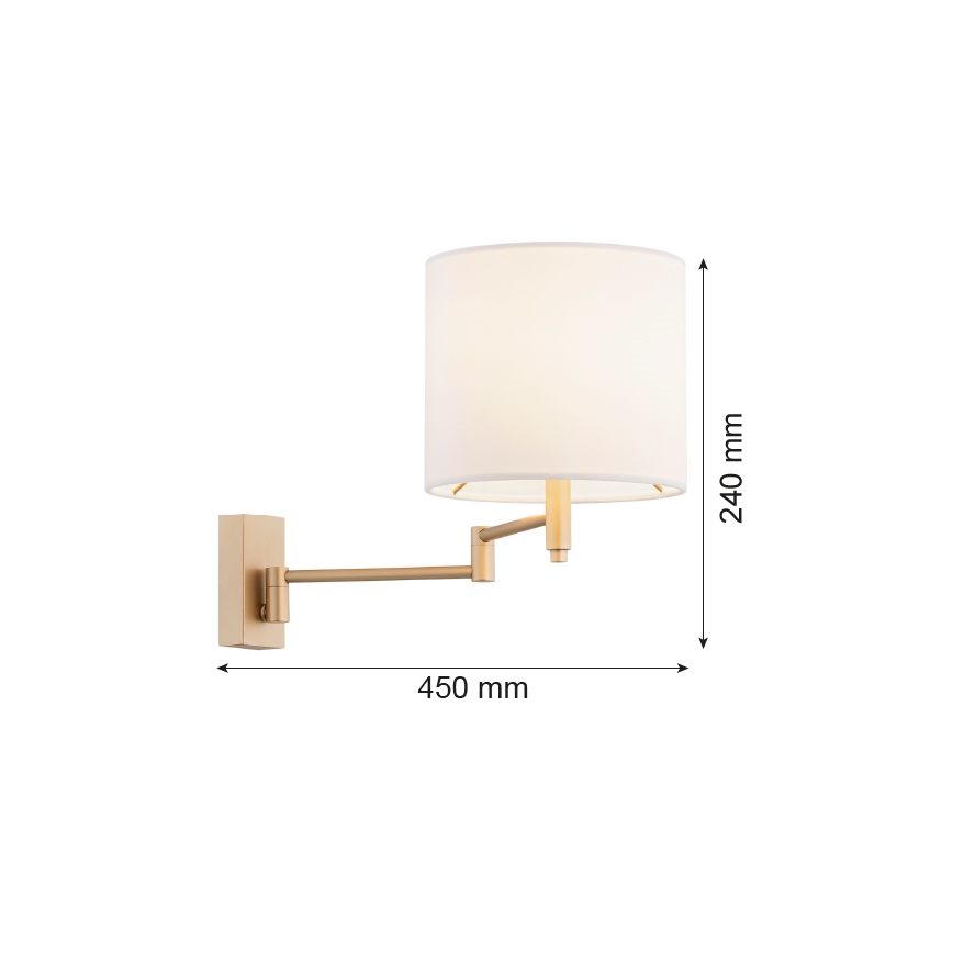Argon 8314 - Wall lamp DOLCE 1xE27/15W/230V