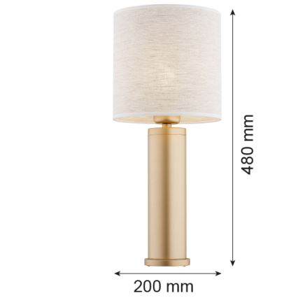 Argon 8315 - Table lamp RIVA 1xE27/15W/230V 48 cm gold