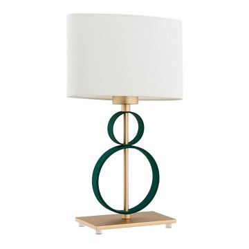 Argon 8317 - Table lamp PERSEO 1xE27/15W/230V 42 cm creamy/green