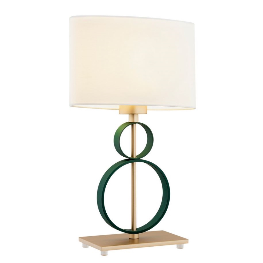 Argon 8317 - Table lamp PERSEO 1xE27/15W/230V 42 cm creamy/green