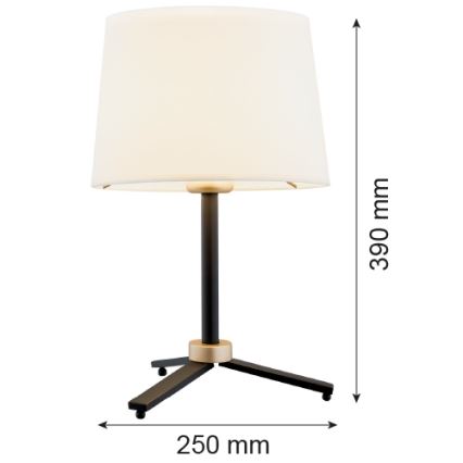 Argon 8319 - Table lamp CAVALINO 1xE27/15W/230V 39 cm creamy/black