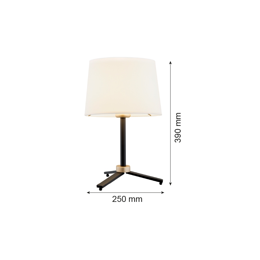 Argon 8319 - Table lamp CAVALINO 1xE27/15W/230V 39 cm creamy/black