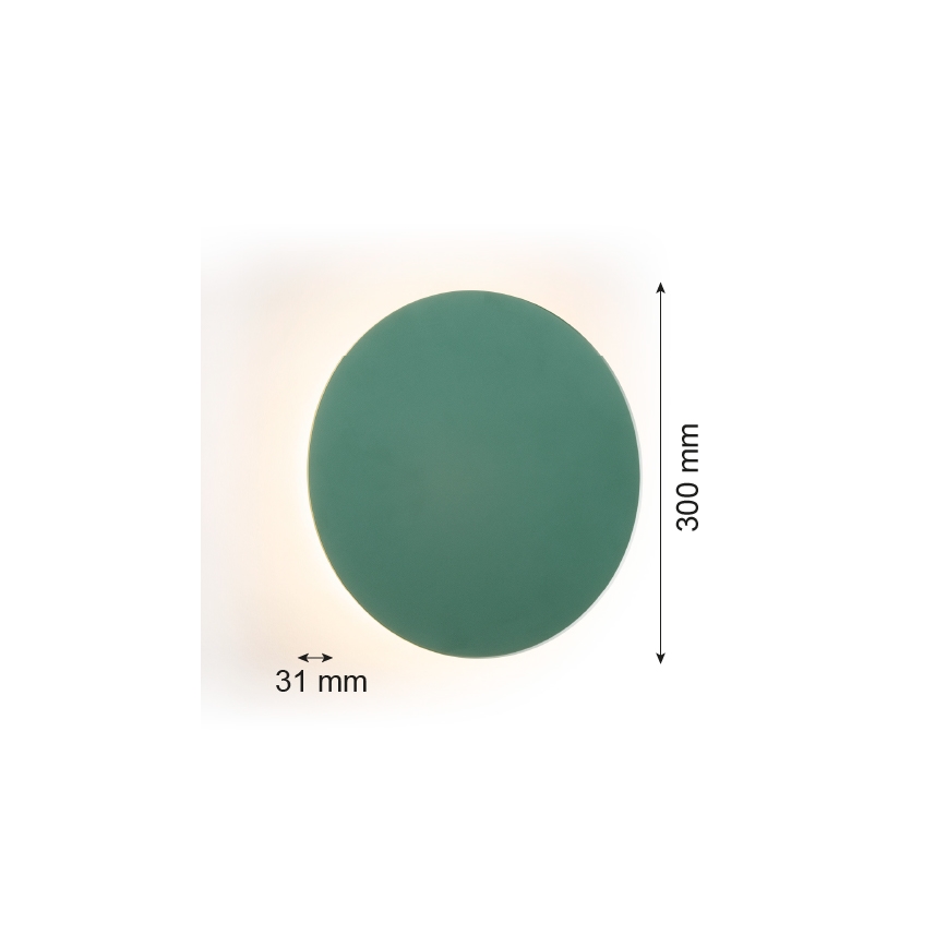 Argon 8325 - LED Wall light OREGON PLUS LED/6W/230V 3000K 30 cm green