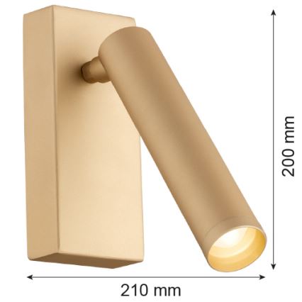 Argon 8326 - LED Wall spotlight RIO LED/4,2W/230V 3000K gold