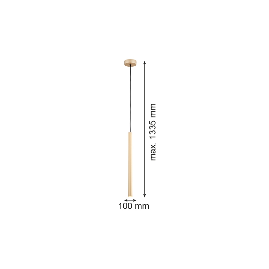 Argon 8327 - LED Chandelier on a string RIO LED/4,2W/230V 3000K gold