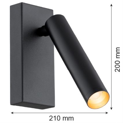 Argon 8328 - LED Wall spotlight RIO LED/4,2W/230V 3000K black