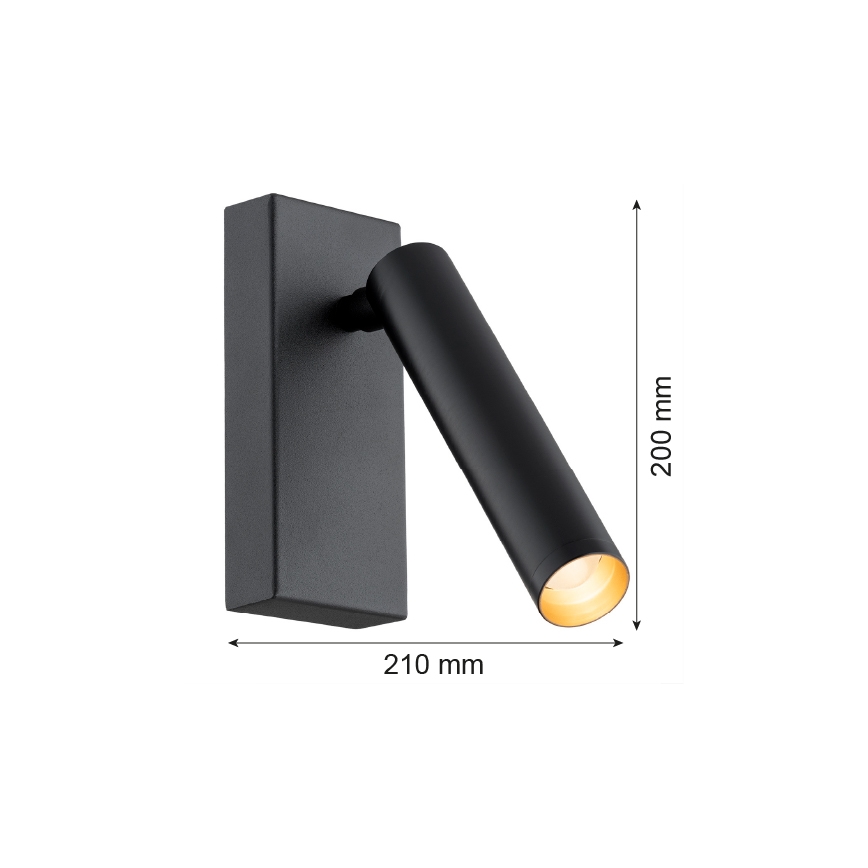 Argon 8328 - LED Wall spotlight RIO LED/4,2W/230V 3000K black