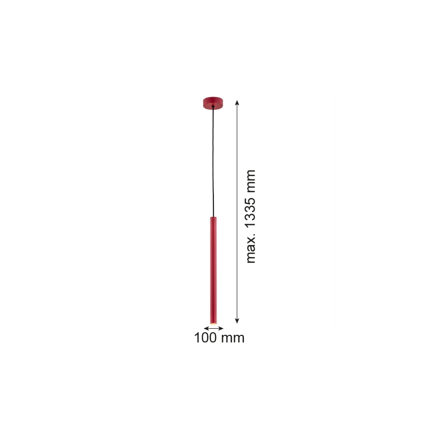 Argon 8331 - LED Chandelier on a string RIO LED/4,2W/230V 3000K red