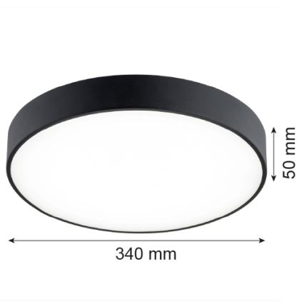 Argon 8348 - LED Ceiling light TIAMO LED/22W/230V 4000K black