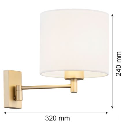 Argon 8370 - Wall lamp DOLCE 1xE27/15W/230V